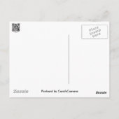 Weißer Schirmpilz-Koordinator Postkarte (Rückseite)