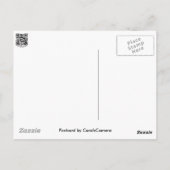 Weißer Schirmpilz-Koordinator Postkarte (Rückseite)