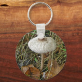 Weißer Schirmpilz-Koordinator Schlüsselanhänger (Vorderseite)