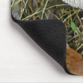 Weißer Schirmpilz Mousepad (Ecke)
