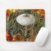 Weißer Schirmpilz Mousepad (Mit Mouse)