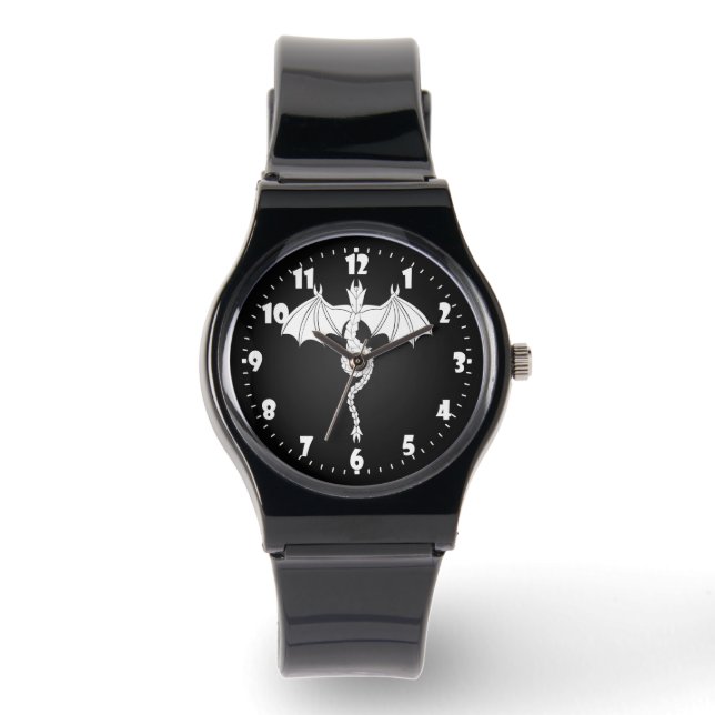 Weißer Schlangendrache Armbanduhr (Vorderseite)