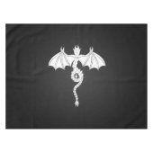 Weißer Schlangendrache Tischdecke (Vorderseite (Horizontal))