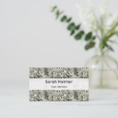 Weißer Schlangendruck Visitenkarte (Stehend Vorderseite)