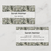 Weißer Schlangendruck Visitenkarte (Vorne/Hinten)