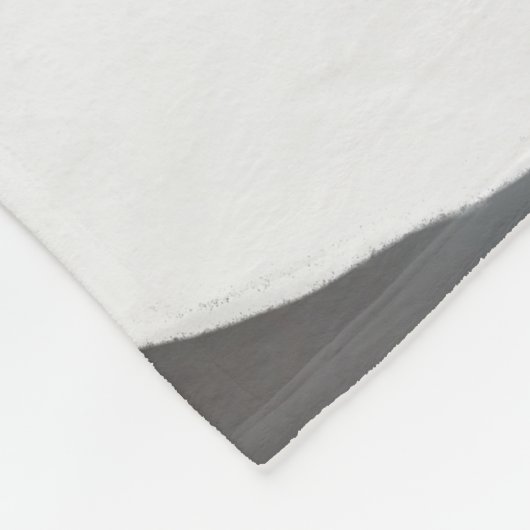 Weißer Schlittenhund Fleecedecke (Ecke)