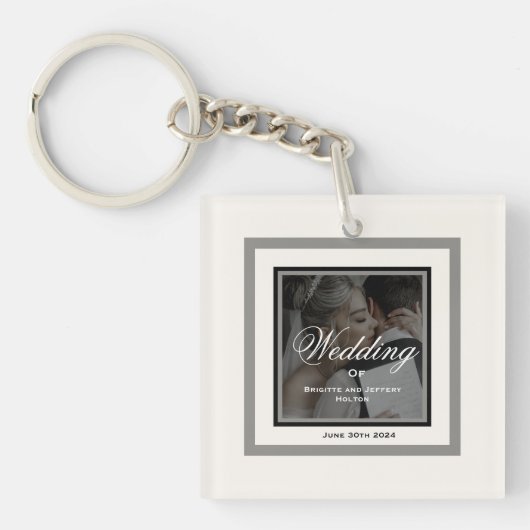 Weißer Schlüsselanhänger (Vorderseite)