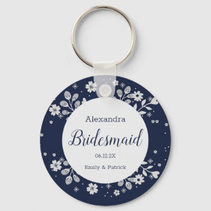 Weißer Schlüsselanhänger