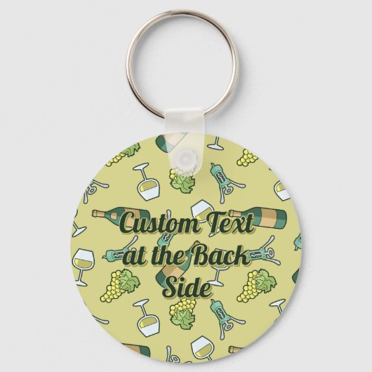 Weißer Schlüsselanhänger (Rückseite)