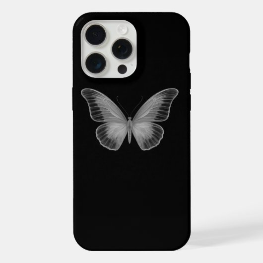 Weißer Schmetterling Effekt iPhone 15 pro max Gehä iPhone Hülle (Rückseite)