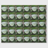 Weißer Schmetterling Geschenkpapier (Flach)