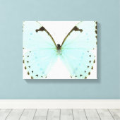 Weißer Schmetterling Leinwanddruck (Insitu (Holzboden))