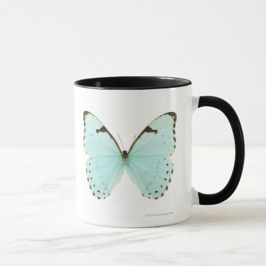 Weißer Schmetterling Tasse (Rechts)