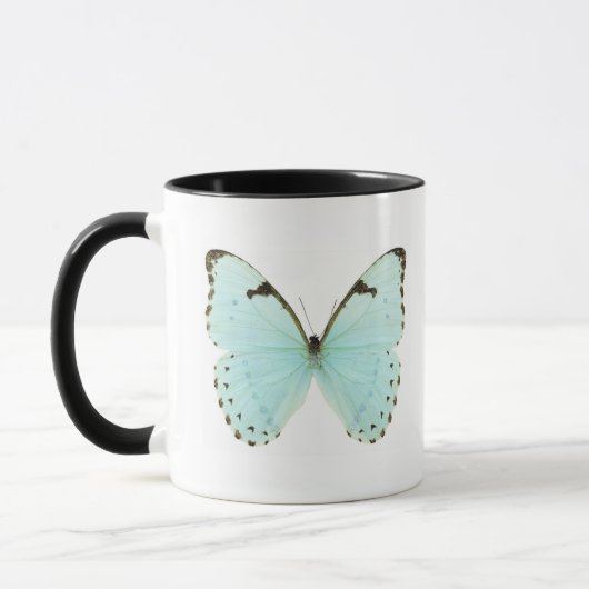 Weißer Schmetterling Tasse (Links)