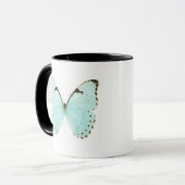 Weißer Schmetterling Tasse (Vorderseite Links)