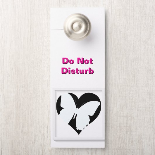 Weißer Schmetterling Türanhänger (Auf Knauf)