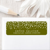 Weißer Schnee | Green Holiday Address Label (Insitu)