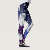 WEISSER SCHNEE-WOLF LEGGINGS (Rechts)