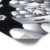 Weißer Schneeenkel. Poster (Ecke)