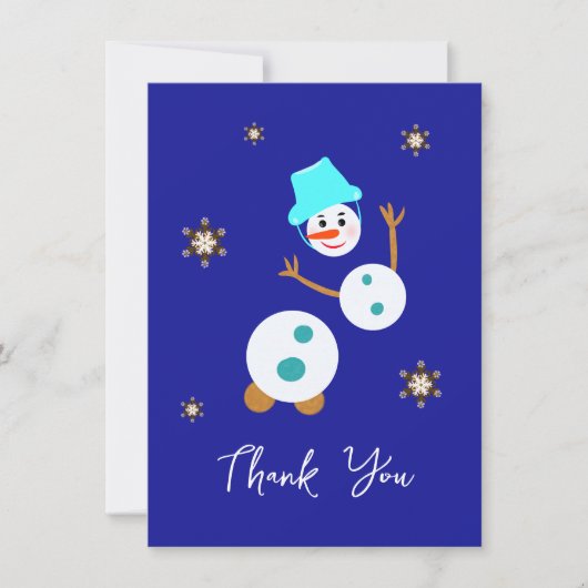 Weißer Schneefahrer Feiertagskarte (Vorderseite)