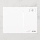 Weißer Schneefall, erste Frühlingspostcard der Blu Postkarte (Rückseite)