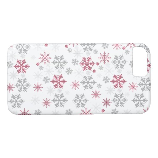 Weißer Schneeflocke-Handykasten Case-Mate iPhone Hülle (Rückseite (Horizontal))