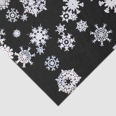 Weißer Schneeflocken aus Schwarzzwirn Seidenpapier (Ausschnitt)