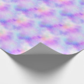 Weißer Schneeflocken, rosa, Lila und blau gefroren Geschenkpapier (Ecke)