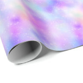 Weißer Schneeflocken, rosa, Lila und blau gefroren Geschenkpapier (Rolleneckpunkt)