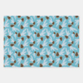Weißer Schneekiefer mit Cones Geschenkpapier Set (Vorderseite 3)