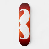 Weißer Schnurrbart 7 Skateboard (Vorderseite)