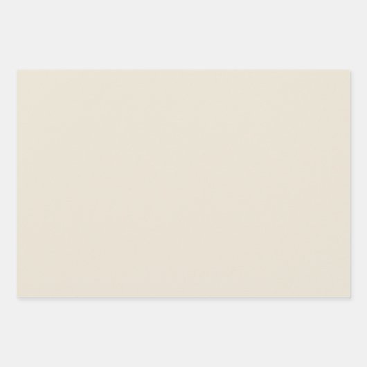 Weißer Schokolade Farbe Geschenkpapier Set (Vorderseite)