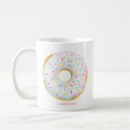 Weißer Schokolade Sprinkle Donut Kaffeetasse