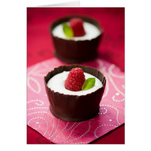 Weißer Schokoladencremenachtisch