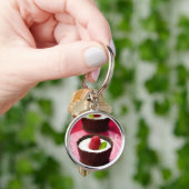 Weißer Schokoladencremenachtisch Schlüsselanhänger (Hand)