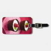 Weißer Schokoladenmousse Gepäckanhänger (Vorderseite horizontal)