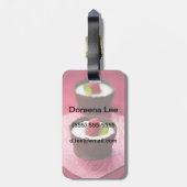 Weißer Schokoladenmousse Gepäckanhänger (Rückseite vertikal)