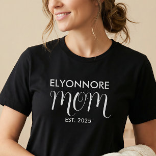 Weißer Schriftzug Etablierte Mutter Weißer Benutze T-Shirt