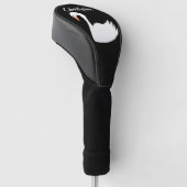 Weißer Schwan Design Golf Headcover (angewinkelt)