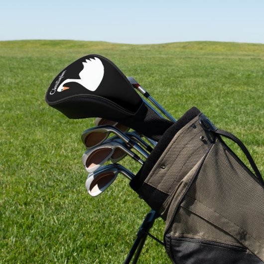 Weißer Schwan Design Golf Headcover (In SItu)