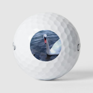 Weißer Schwan Golfball