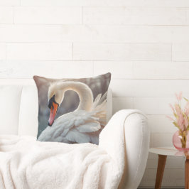 *~* Weißer Schwan Jugendstil SC1 Tranquie Kissen