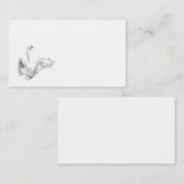 Weißer Schwan - Visitenkarte (Vorne/Hinten)