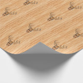 Weißer Schwanz Hirsch-Körner Geschenkpapier (Ecke)