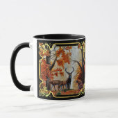 Weißer Schwanz Hirsche und Buchenwald Tasse (Links)