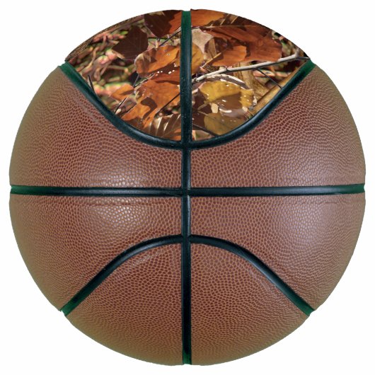 Weißer Schwanz Hirschkopf Energie auf einem Basketball (Rechts)