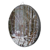 Weißer Schwanz im Schnee Dartscheibe (Vorderseite rechts)