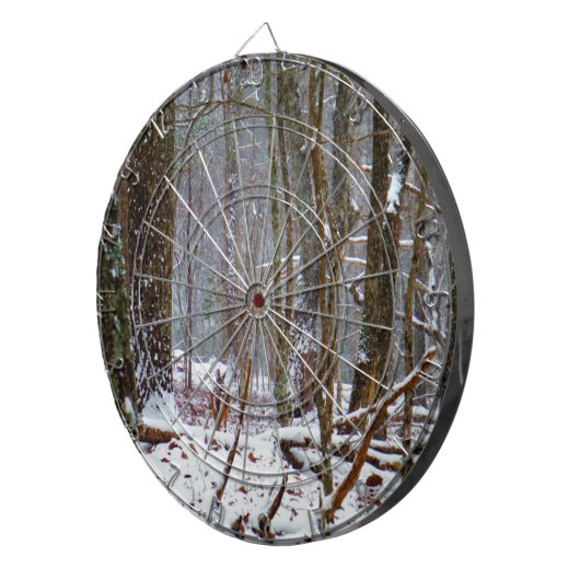 Weißer Schwanz im Schnee Dartscheibe (Vorderseite rechts)