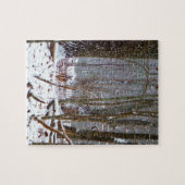 Weißer Schwanz im Schnee Puzzle (Horizontal)