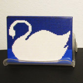 Weißer Schwanz in Aqua Blue Lake Magnet